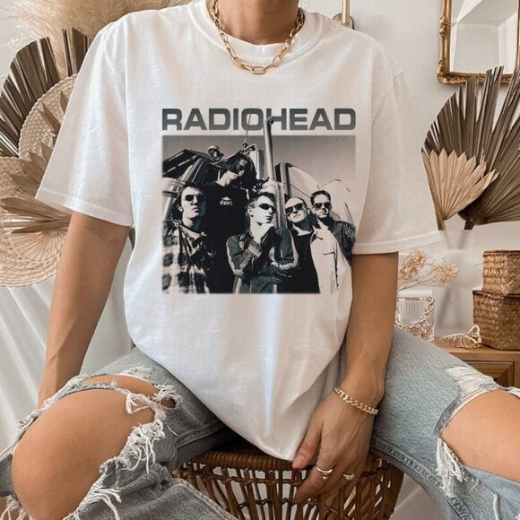 Angel H Other - Radiohead 90s Band Fan T-Shirt Rock Music Graphic Concert Tee 79